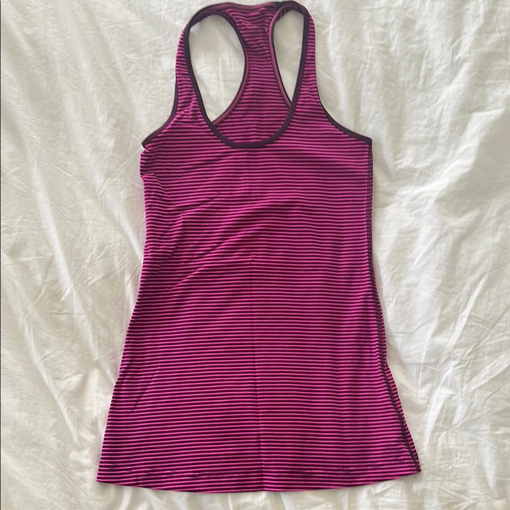 Lululemon Athletica Fitted Pink Tank Top